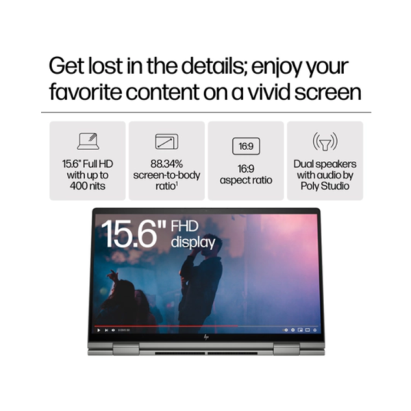 HP Envy x360 2-in-1 Laptop 15t-fe100, 15.6" - Image 8